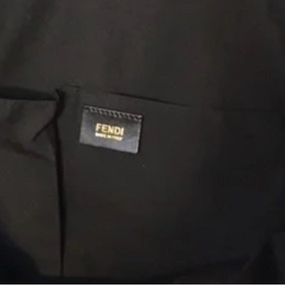 FENDI Blue Suede Nubuck Big Oversized Tote - Picture 9 of 10